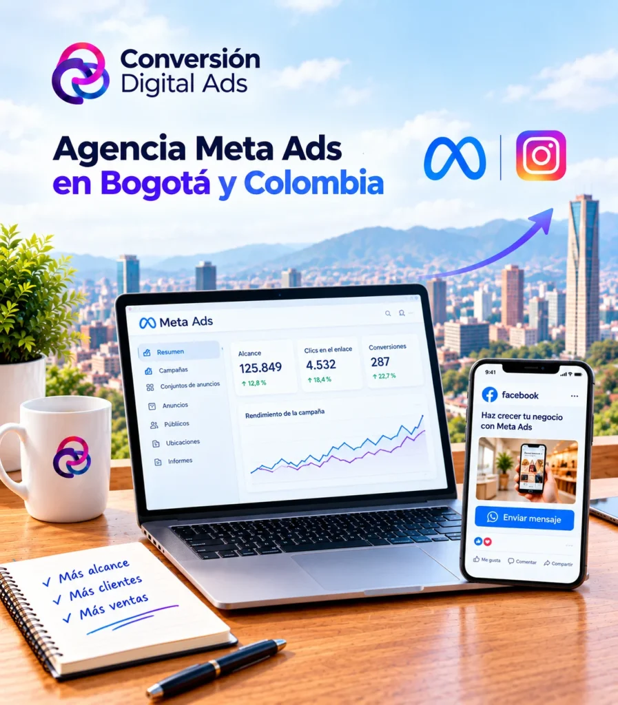 Agencia Meta Ads en Bogotá y Colombia para campañas publicitarias