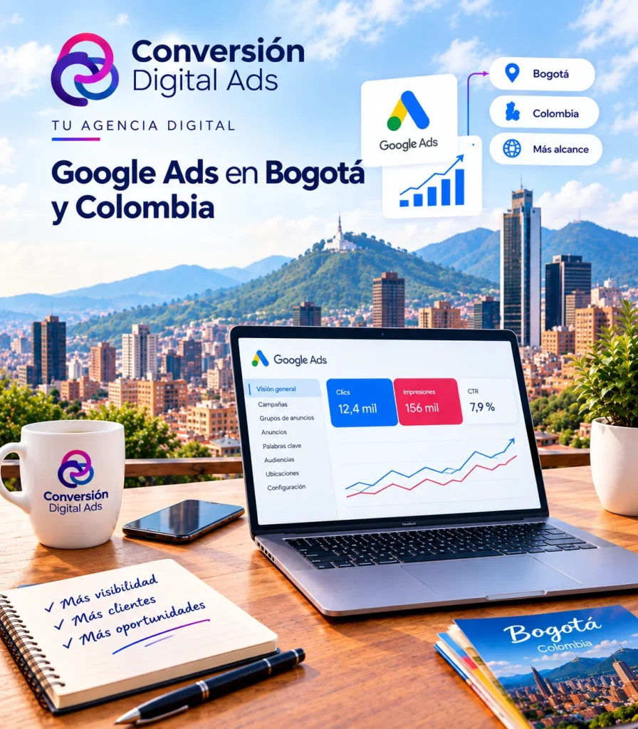 Campañas de Google Ads en Bogotá y Colombia para promocionar negocios